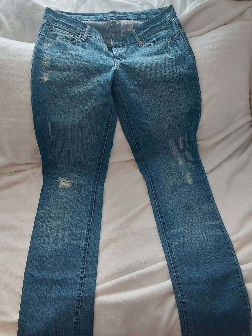 Vintage Revolt Distressed Thigh Jeans Low Rise 5 Juniors